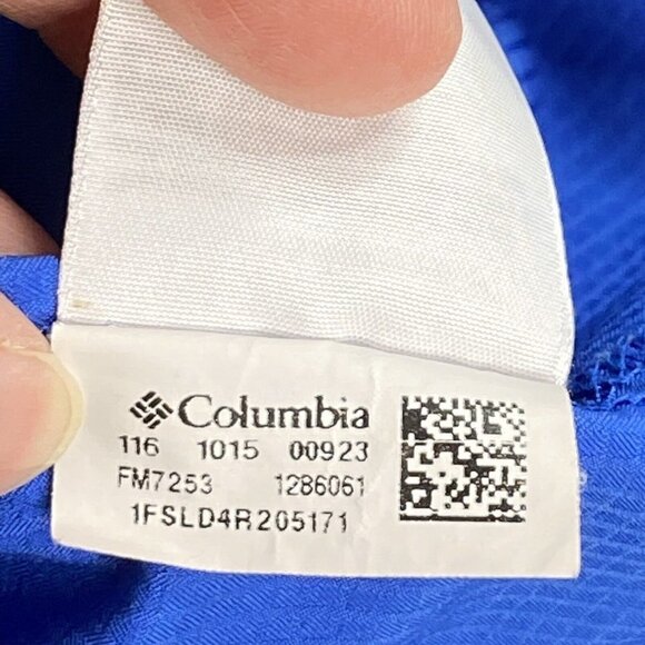 Columbia PFG Shirt Men’s 2XL Blue Button Down Fishing Vented Nylon Omni Shade - Picture 11 of 16